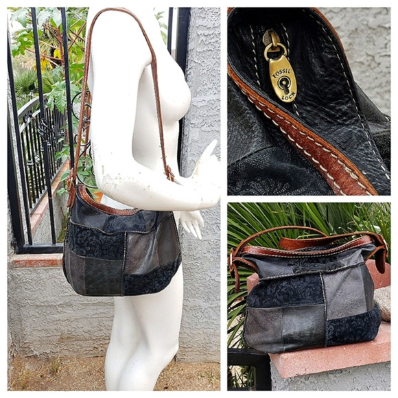 Vintage leather fossil‎ Bag - Picture 1 of 14
